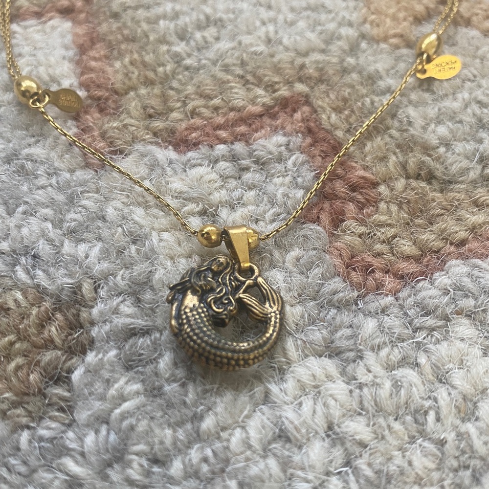 Alex and Ani Mermaid Charm Necklace